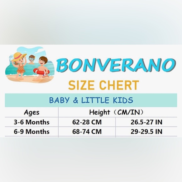 NEW BONVERANO Baby Girl Bathing Suit Long Sleeve UPF 50+ Sun Protection - Picture 2 of 7